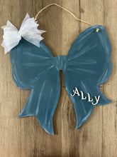 Load image into Gallery viewer, Pink Bow Door Sign - Corquette Bow Sign