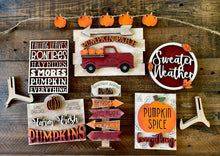 Load image into Gallery viewer, Fall Tiered Tray Set- Sweater Weather Tier Tray Bundle - Fall Decor