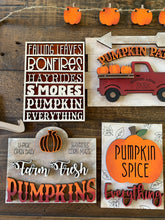 Load image into Gallery viewer, Fall Tiered Tray Set- Sweater Weather Tier Tray Bundle - Fall Decor