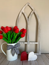 Load image into Gallery viewer, Cathedral Whitewashed Arch Decor - Wooden Window Arch