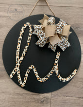 Load image into Gallery viewer, Hi Front Door Sign- Animal Print Door Sign