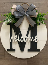 Load image into Gallery viewer, Welcome Ship-lap Door Hanger - Personalized Door Sign