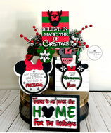 ‘Mickey’s there’s no place like home for the holidays’ tier tray bundle