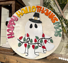 Load image into Gallery viewer, “Happy Hallo Thanks Mas” door hanger

