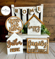 Home Tiered Tray Set- Tier Tray Decor Bundle