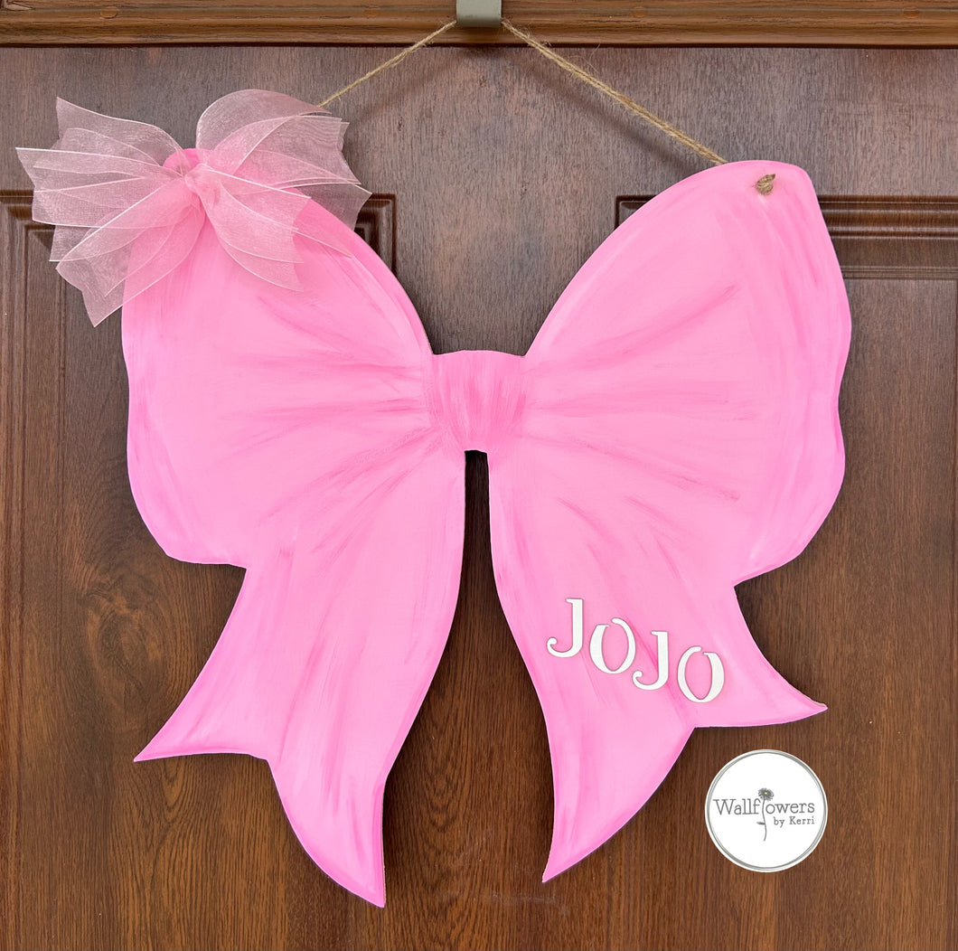 Bow Door Sign - Corquette Bow Sign