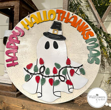 Load image into Gallery viewer, “Happy Hallo Thanks Mas” door hanger
