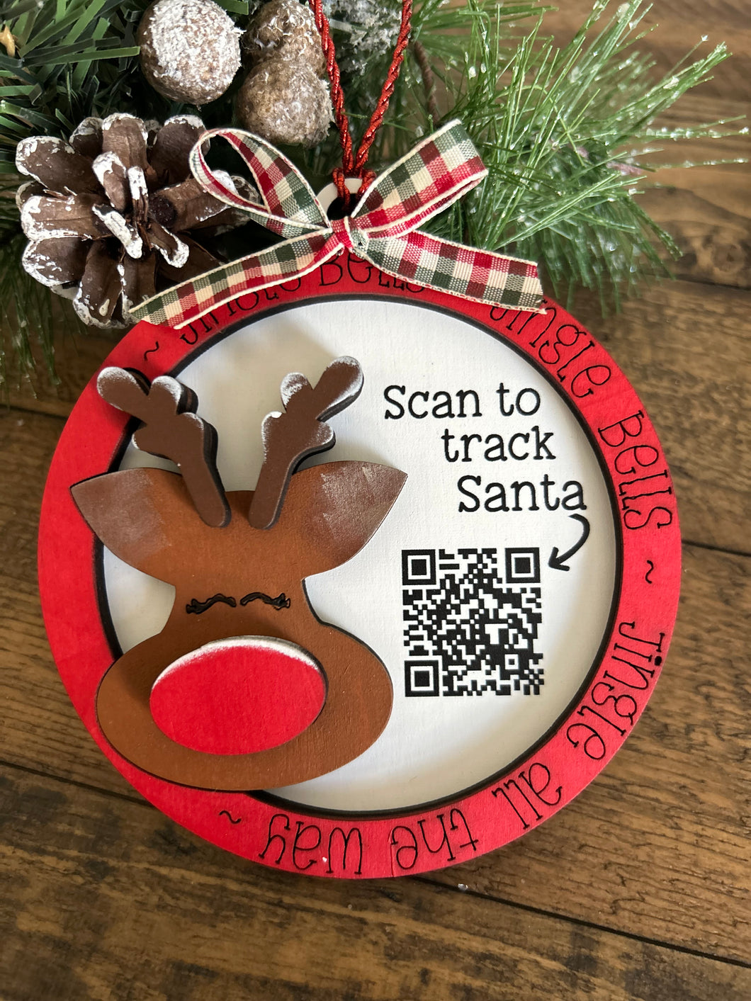 Santa Tracker Ornament - Reindeer Tracker Ornament