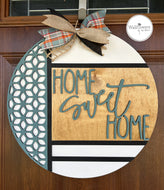 Fall Home Sweet Home Porch Sign- (Green)