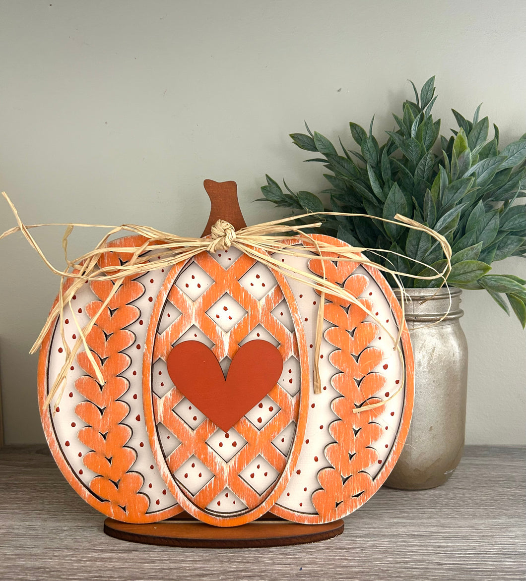 7.5” Sweater Pumpkin