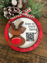 Load image into Gallery viewer, Santa Tracker Ornament - Reindeer Tracker Ornament
