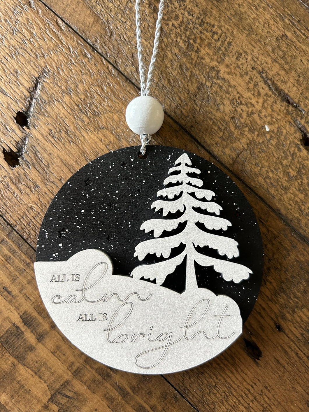 All is Calm and Bright Ornament - Christmas Ornament