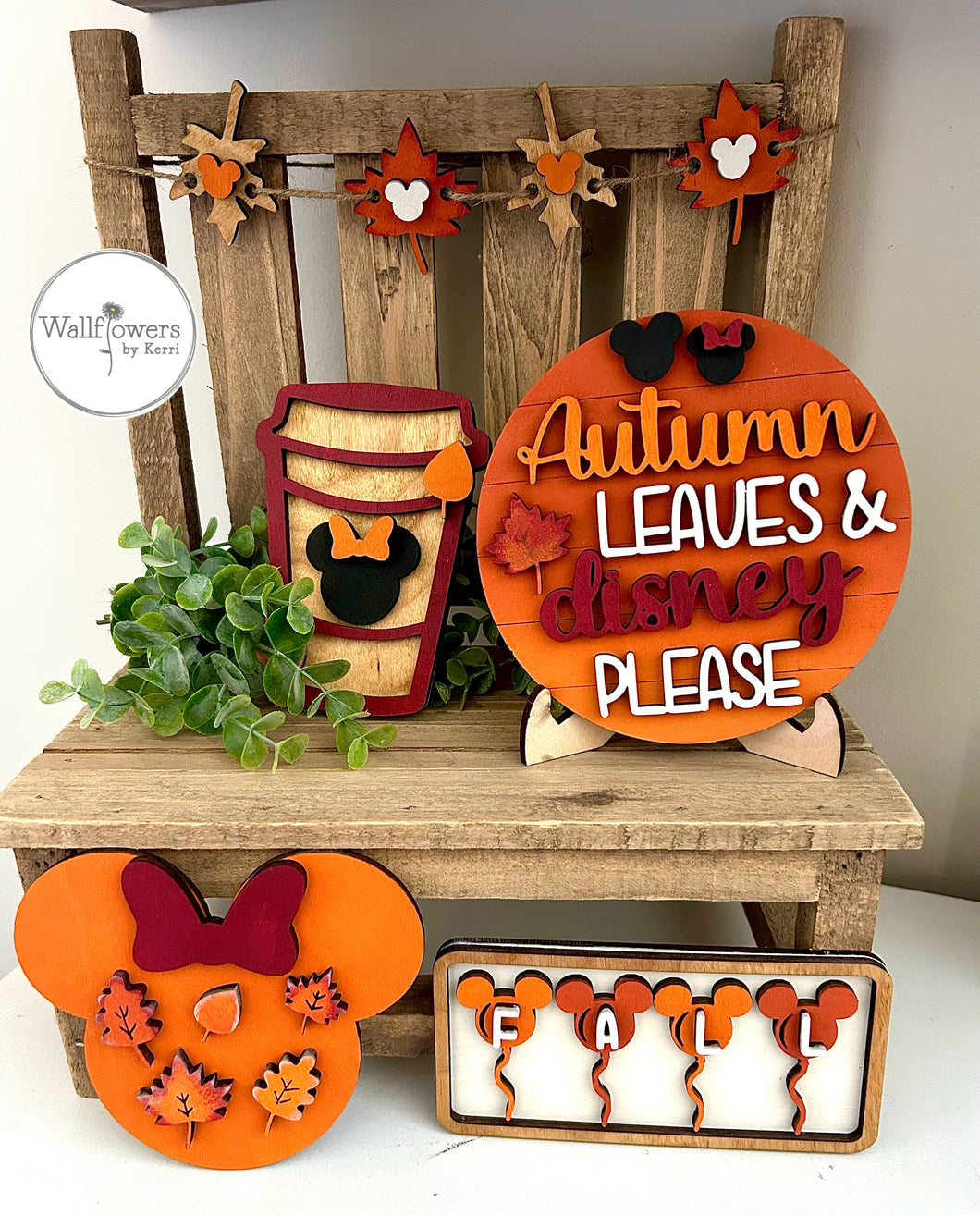 Fall Mouse Tiered Tray Set