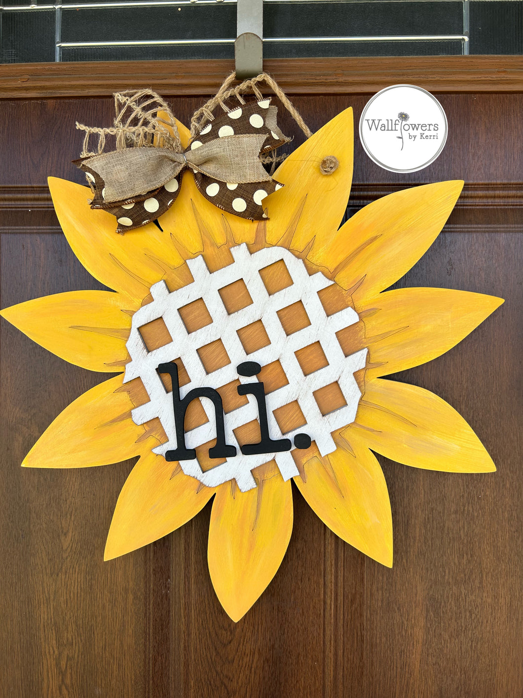 Sunflower Hi Door Hanger
