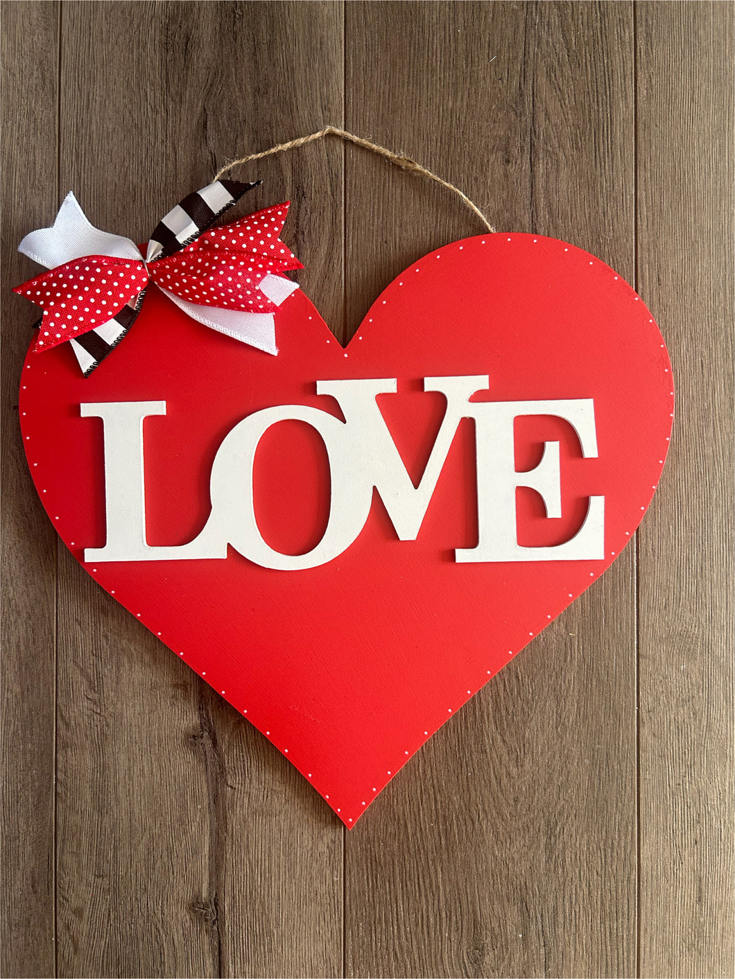 Valentine's Day Heart Door Hanger - Love Door Decoration