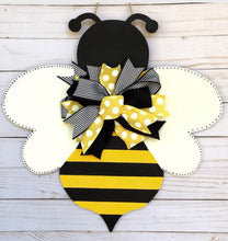 Load image into Gallery viewer, Bumble Bee Door Hanger - Spring Door Decoration
