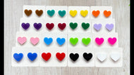 Heart Acrylic Earrings - Solid