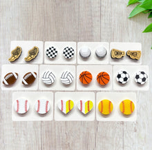 Load image into Gallery viewer, Sport Stud Acrylic Earrings
