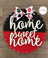 Home Sweet Home Minnie Sign, Minnie Sign