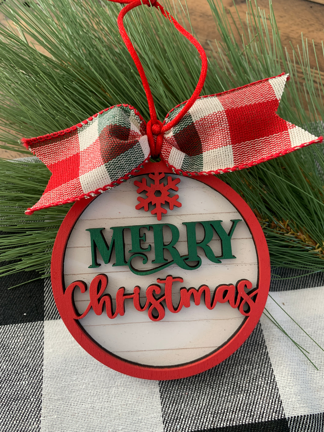 Merry Christmas Ornament - Christmas Ornament