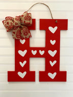 Valentine's Day Door Hanger - Valentine Decor - Porch Decor