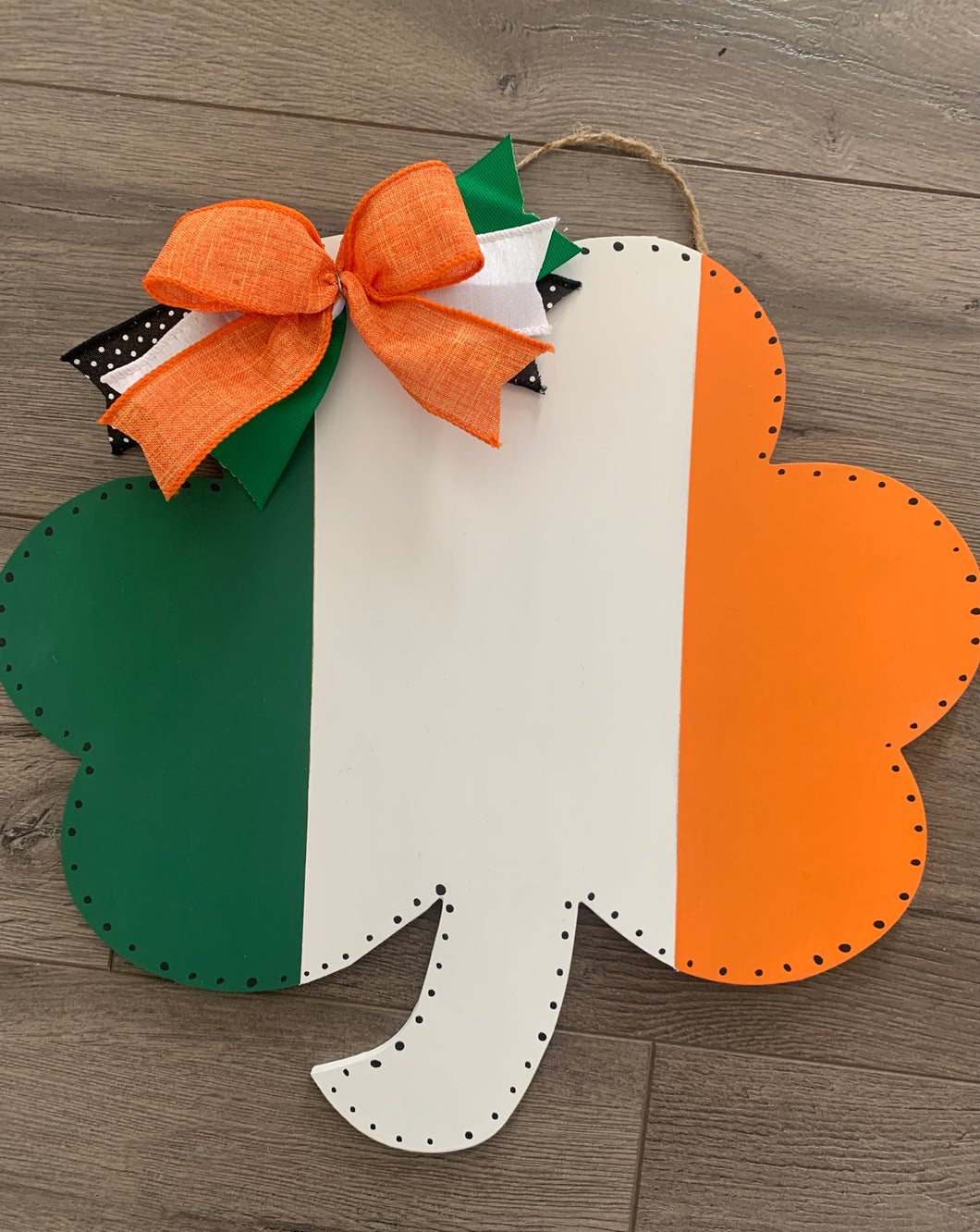 Shamrock Door Hanger - Irish Porch Decor