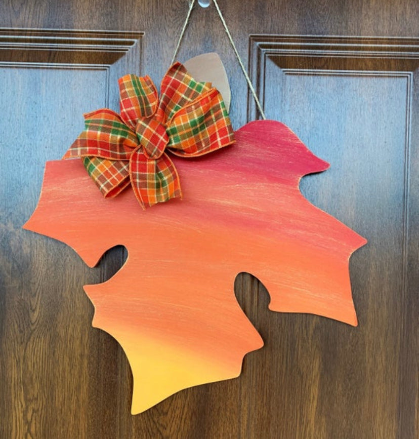 Fall Leaf Door Decoration- Door Hanger