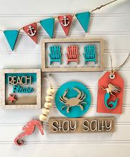 Load image into Gallery viewer, Beach Tiered Tray Set- Tier Tray Decor Bundle
