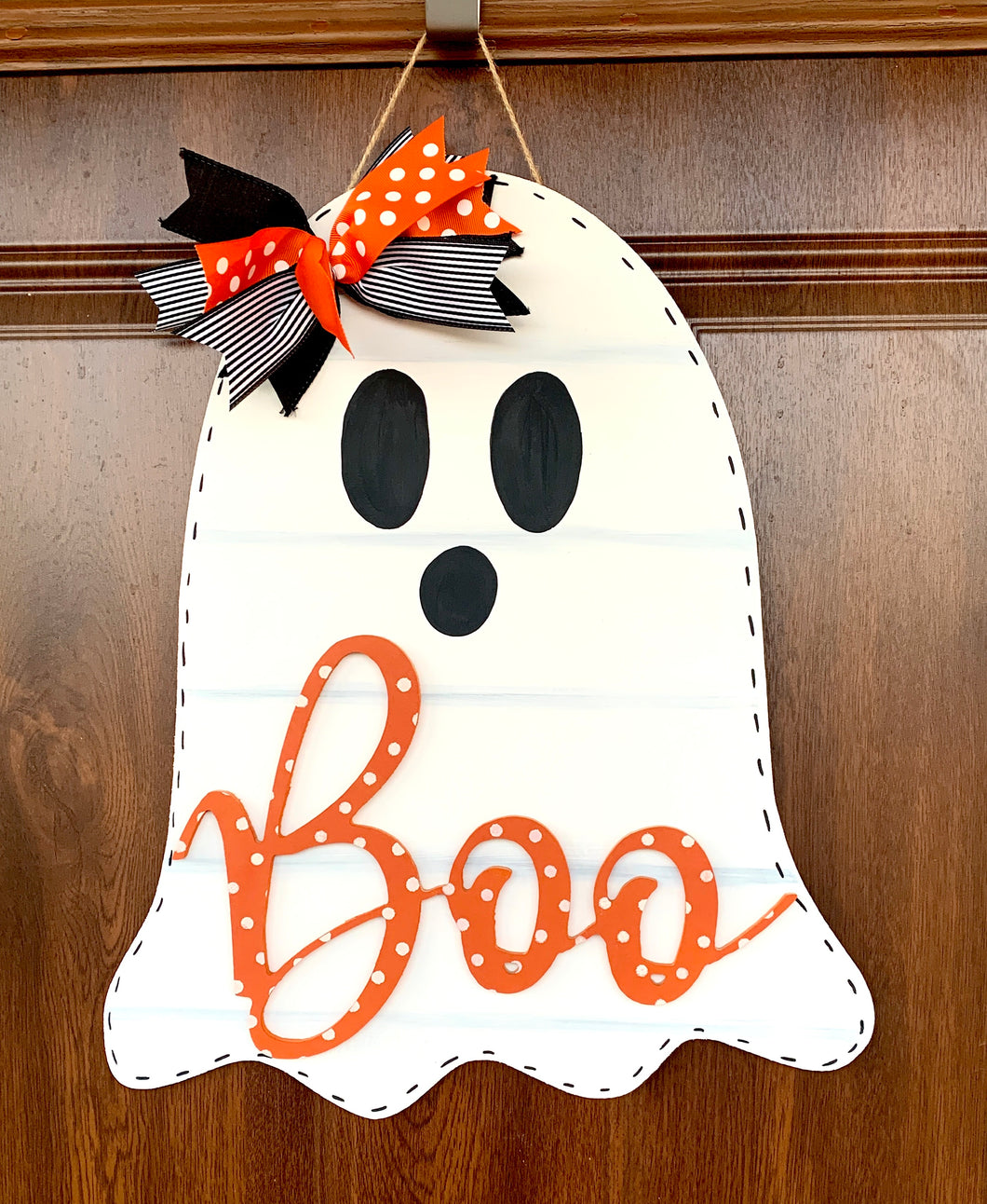 Ghost Door Hanger - Halloween Decoration - Porch Decor