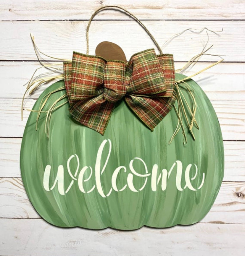 Fall Pumpkin Door Hanger- Door Decoration