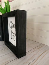 Load image into Gallery viewer, “Choose Joy” Wooden Framed Sign
