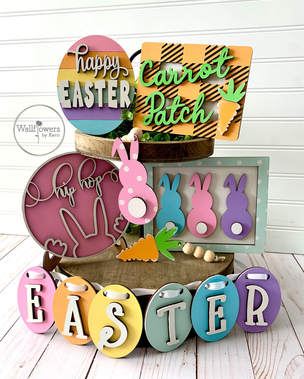 Easter Tiered Tray Set- Tier Tray Decor Bundle